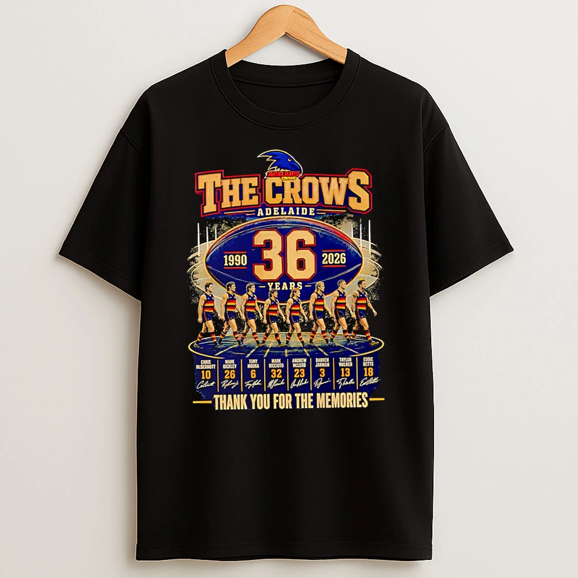 Officials The Crows Adelaide 36 Years 1990 2026 Thank You For The Memories T Shirt Sweatshirt