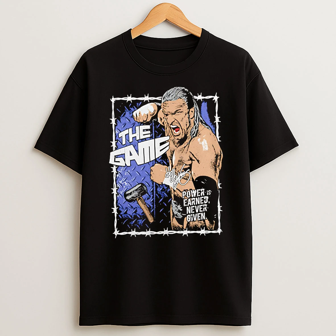 Officials The Game Power Is Earned Never Given Triple H T Shirt Sweatshirt