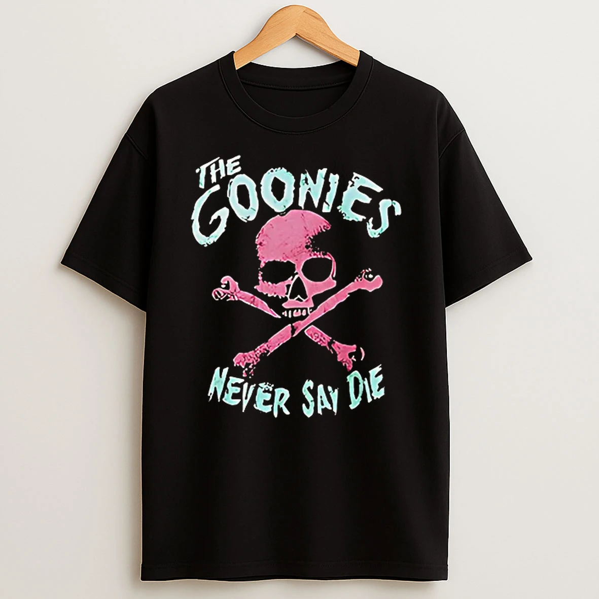 Officials The Goonies Skull Crossbones Never Say Die T Shirt Sweatshirt