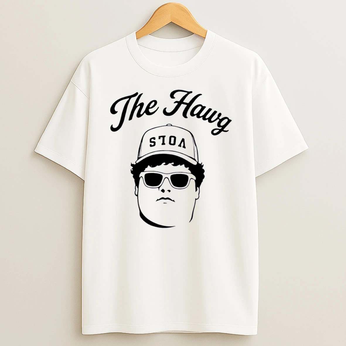 Officials The Hawg Stoa Line Art Portrait Man Wearing Sunglasses White Womens T Shirt Sweatshirt