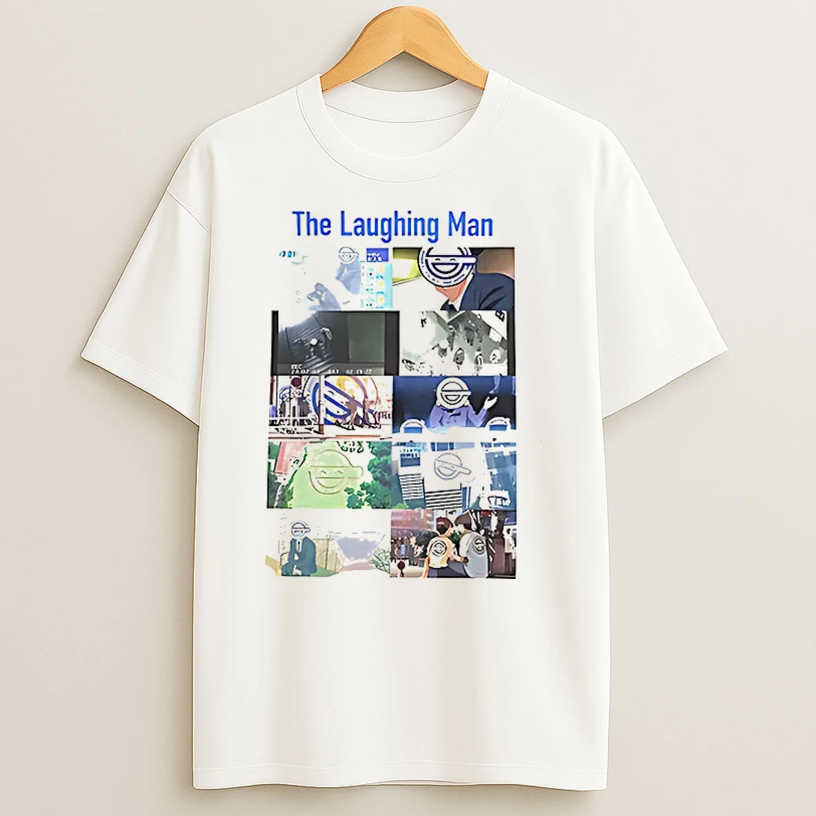 Officials The Laughing Man Ghost In The Shell Stand Alone Complex Character Tee T Shirt Sweatshirt
