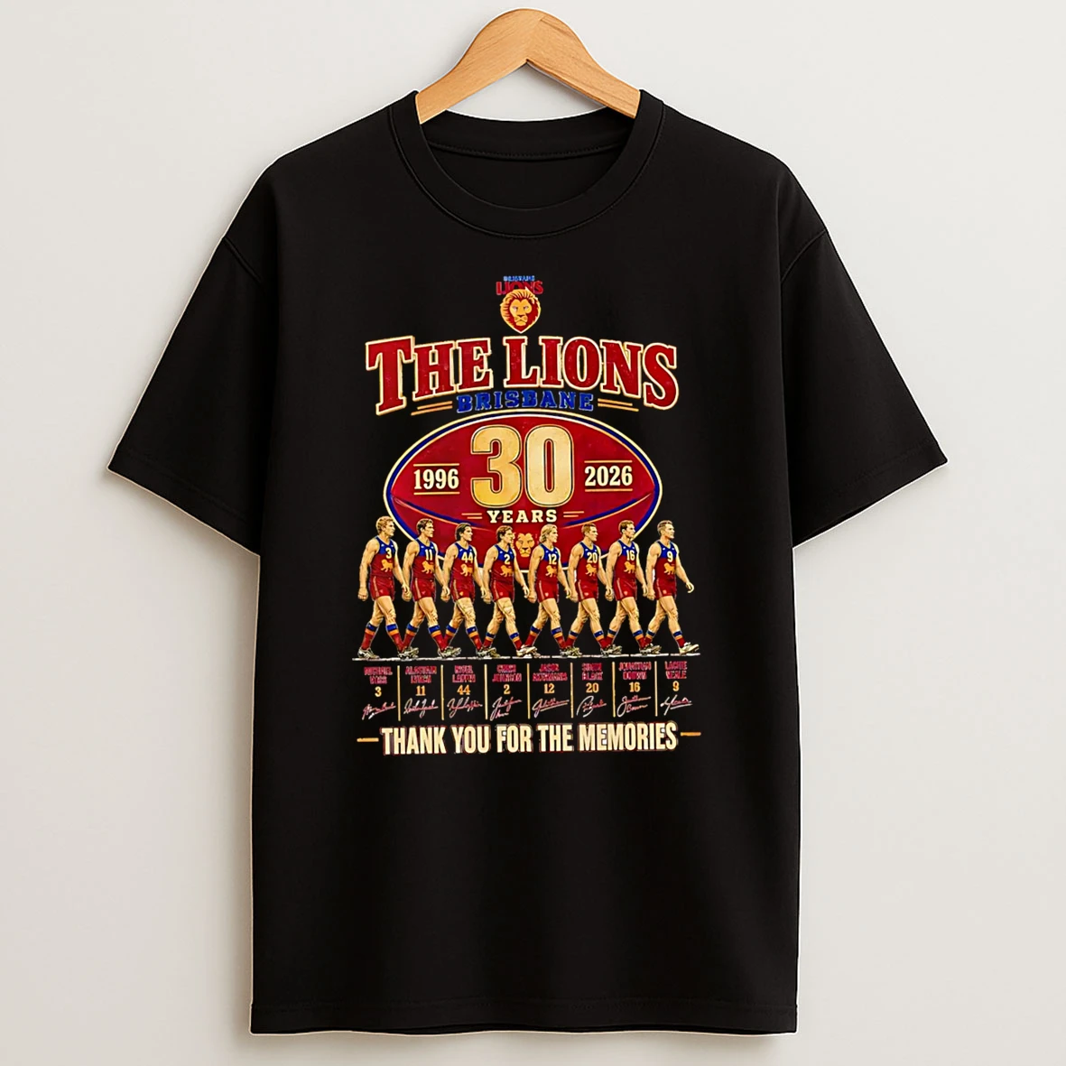 Officials The Lions Brisbane 30 Years 1996 2026 Thank You For The Memories T Shirt Sweatshirt
