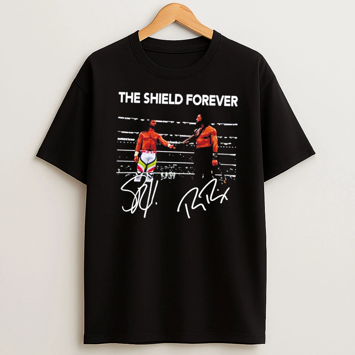 Officials The Shield Forever Roman Reigns And Seth Rollins Tee Premium T Shirt Sweatshirt Hoodie