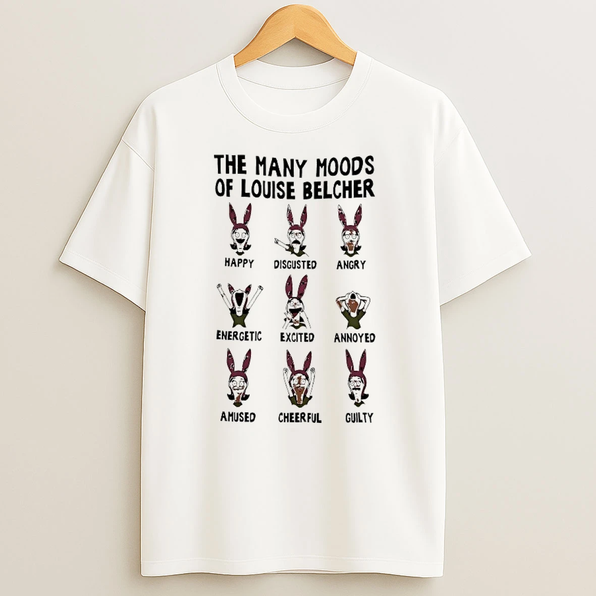 Officials The Many Moods Of Louise Belcher T Shirt Sweatshirt