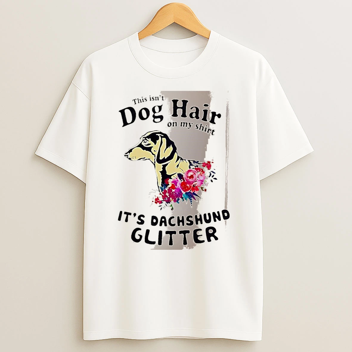 Officials This Isnt Dog Hair On My Its Dachshund Glitter Dachshund White Premium T Shirt Sweatshirt Hoodie