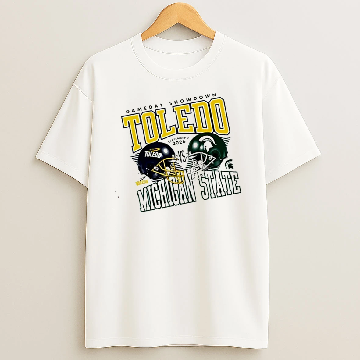 Officials Toledo Vs Michigan State Gameday Showdown 2026 Helmet T Shirt Sweatshirt
