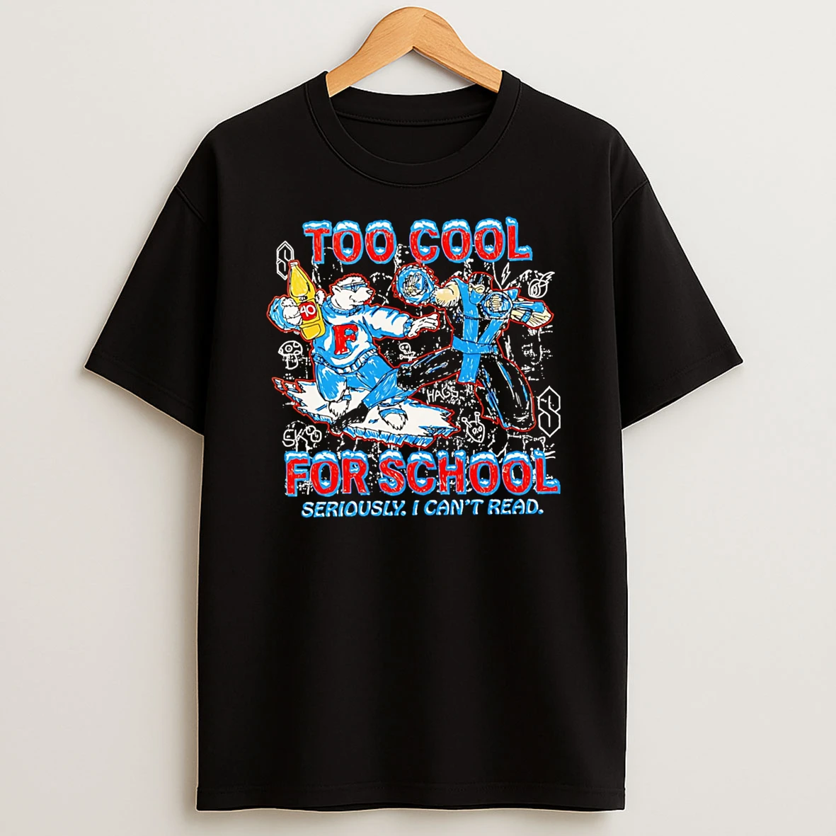 Officials Too Cool For School Seriously I Cant Read Sub Zero And Polar Bear Premium T Shirt Sweatshirt Hoodie