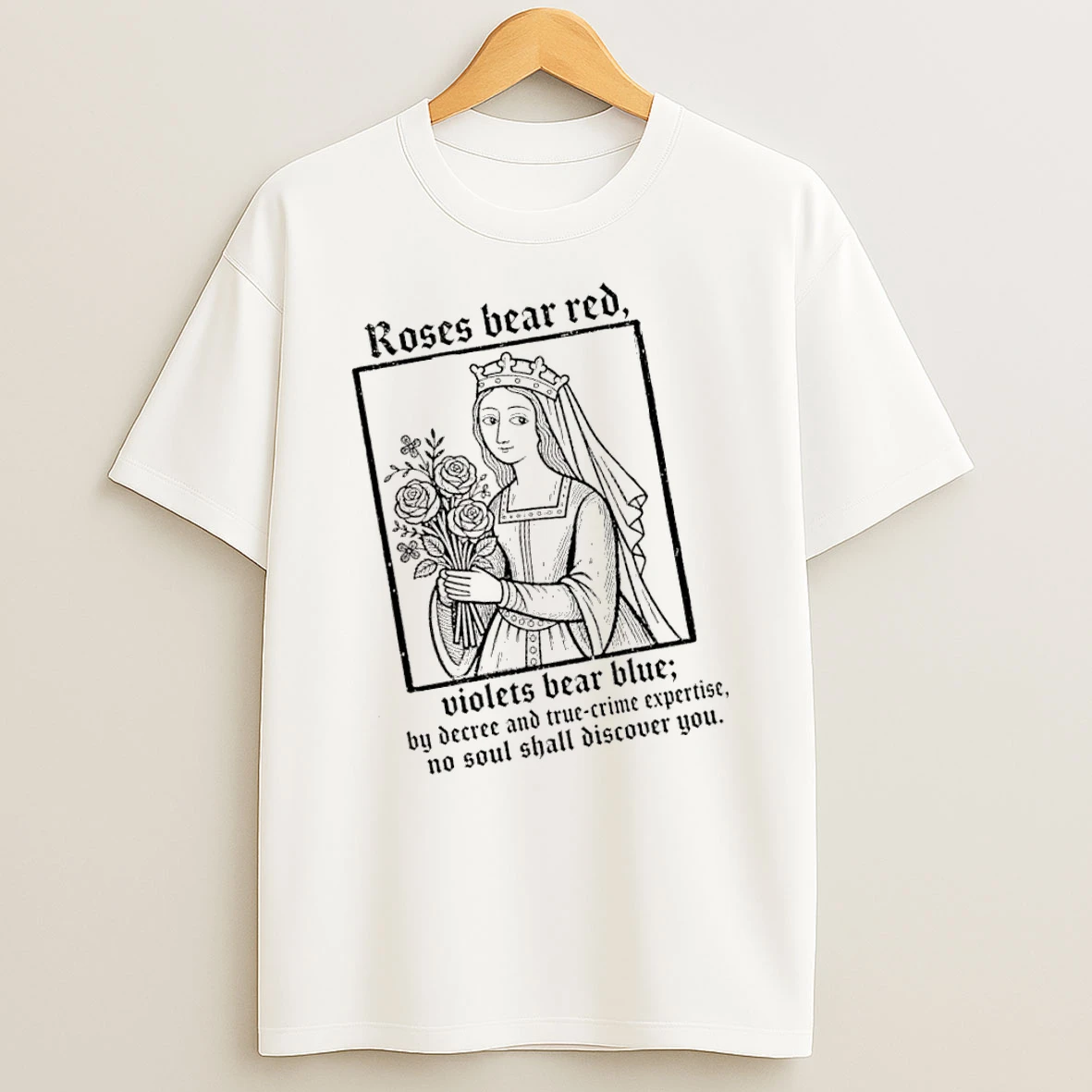 Officials True Crime Expert Queen Roses Bear Red Violets Bear Blue No Soul Shall Discover Premium T Shirt Sweatshirt Hoodie