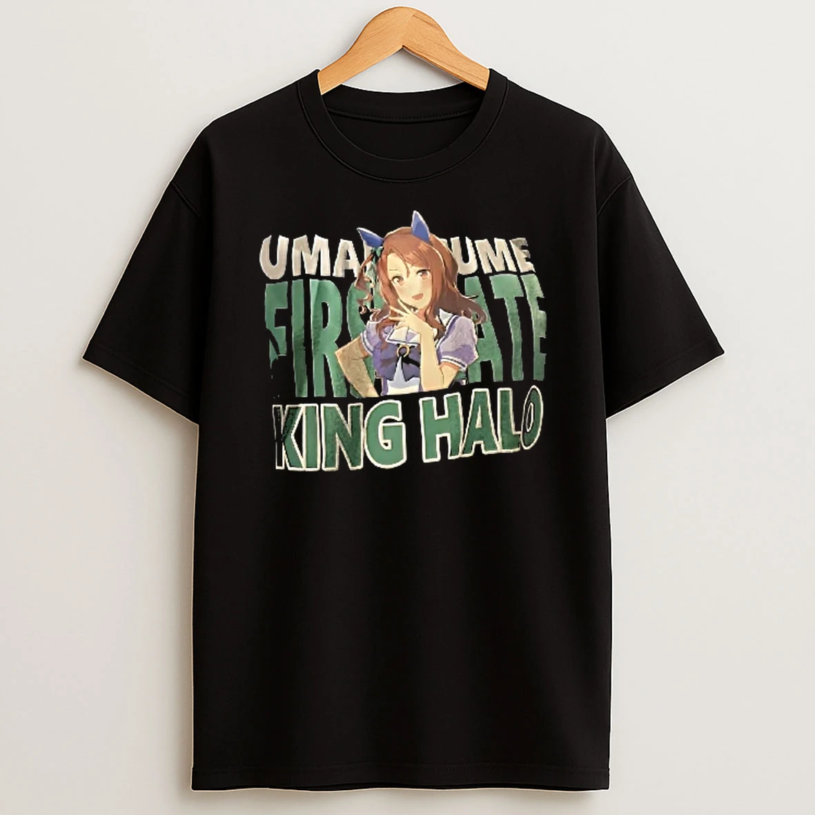 Officials Umamusume First Rate King Halo Anime Girl Character Posing Youth T Shirt Sweatshirt