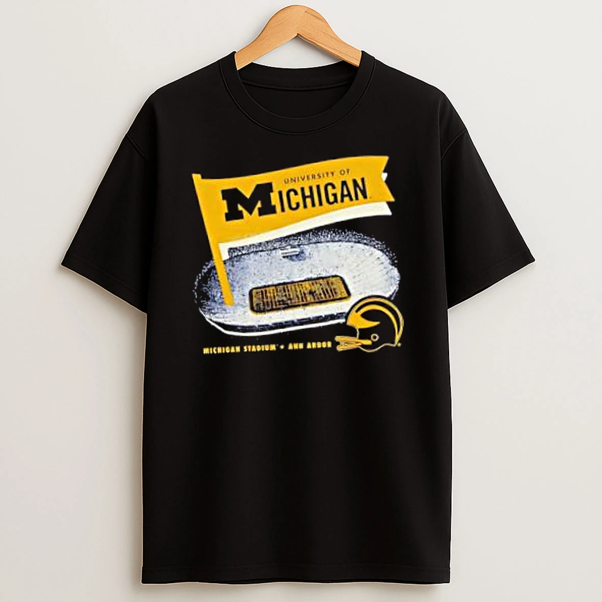 Officials University Of Michigan Football Big House Illustration Merch T Shirt Sweatshirt