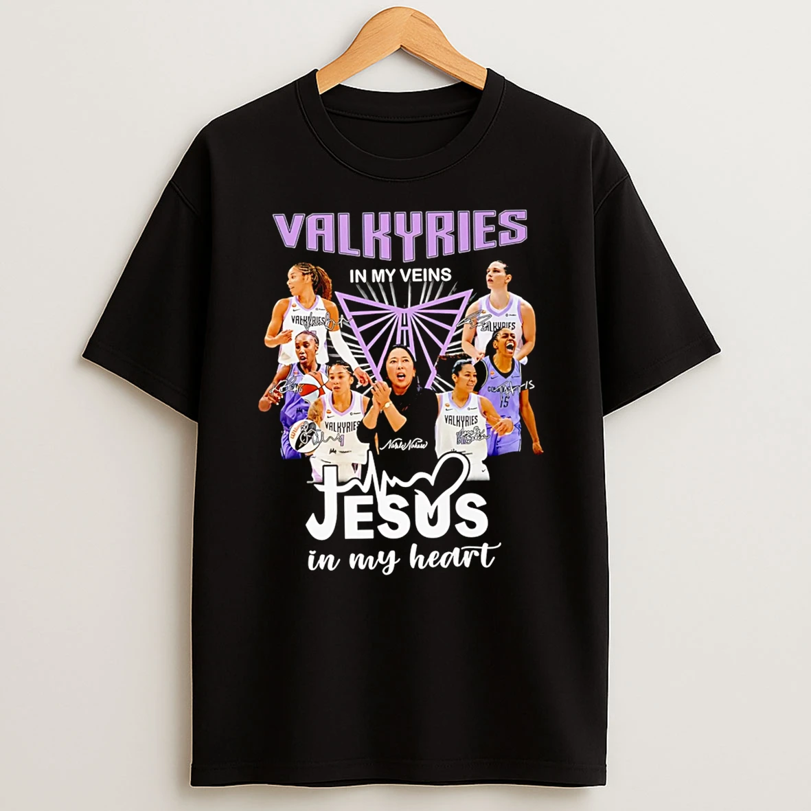 Officials Valkyries In My Veins Jesus In My Heart Golden State Valkyries T Shirt Sweatshirt