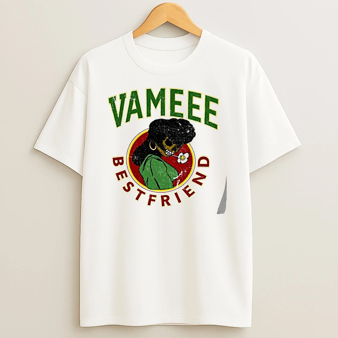 Officials Vameee Bestfriend Skull With Afro Egg Face Character Premium T Shirt Sweatshirt Hoodie