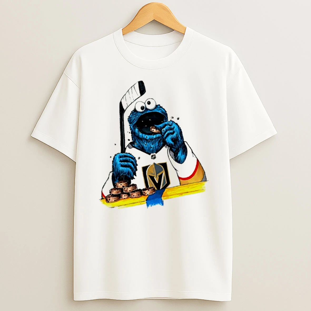 Officials Vegas Golden Knights Cookie Monster Nhl T Shirt Sweatshirt