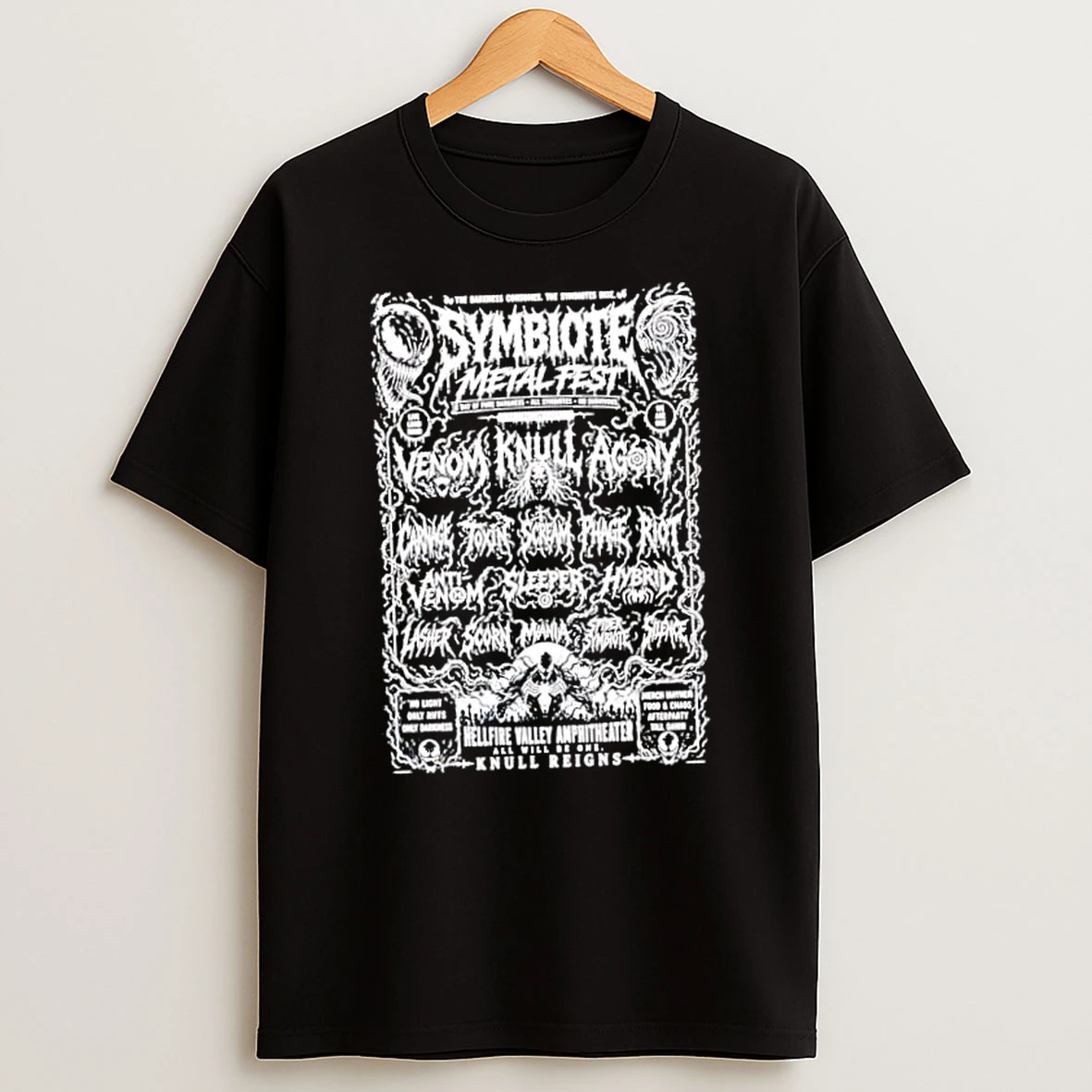 Officials Venom Knull Symbiote Metal Fest Carnage Toxin Scream Riot Anti Venom Premium T Shirt Sweatshirt Hoodie