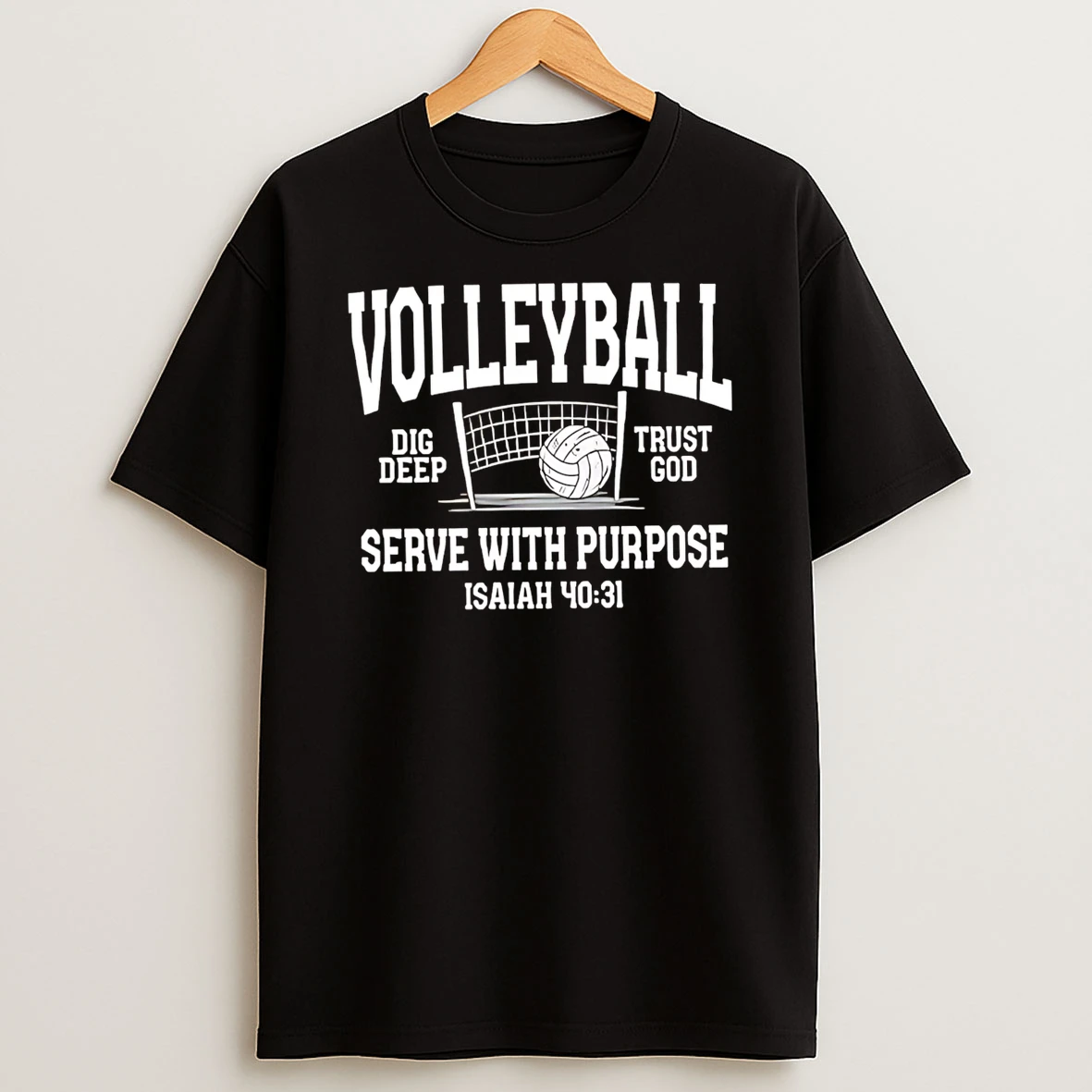 Officials Volleyball Dig Deep Trust God Serve With Purpose T Shirt Sweatshirt
