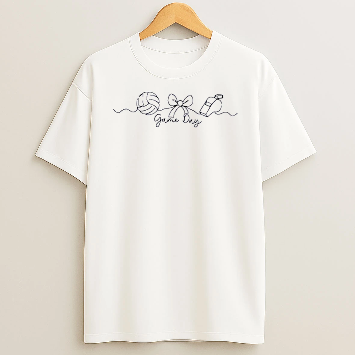 Officials Volleyball Ribbon Referees Whistle Continuous Sketch White Womens Premium T Shirt Sweatshirt Hoodie