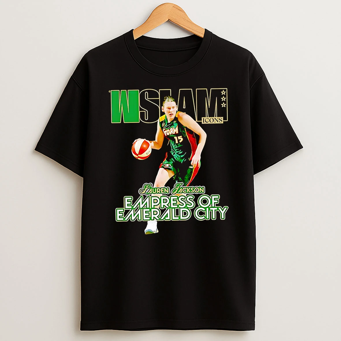 Officials Wslam Storm Icons Lauren Jackson Empress Of Emerald City Premium T Shirt Sweatshirt Hoodie