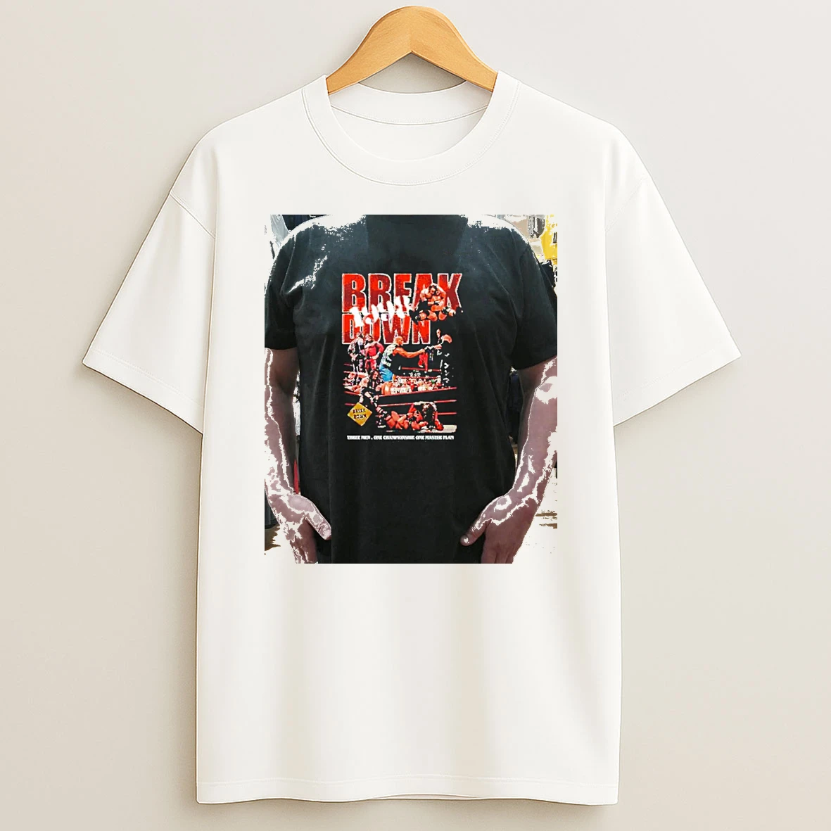 Officials Wwe Breakdown Three Men One Championship One Master Plan Premium T Shirt Sweatshirt Hoodie