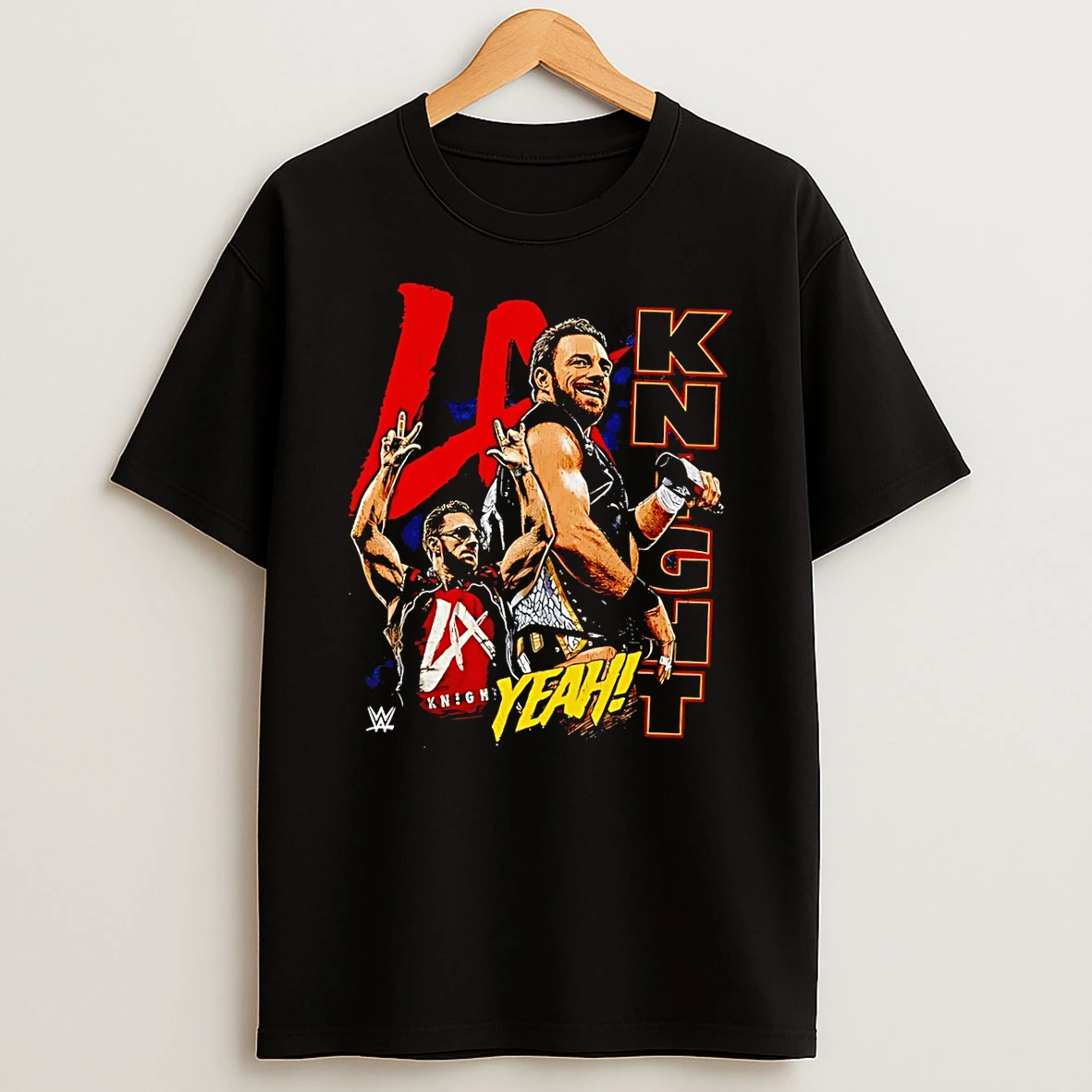 Officials Wwe La Knight Yeah Black Premium T Shirt Sweatshirt Hoodie