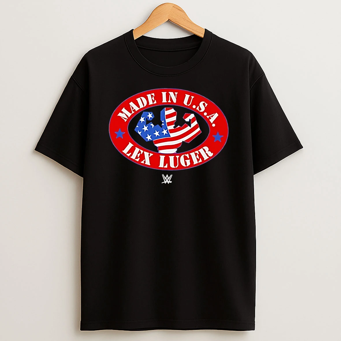 Officials Wwe Lex Luger Made In Usa Black Premium T Shirt Sweatshirt Hoodie