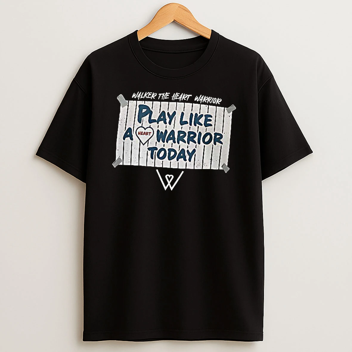 Officials Walker Play Like A Heart Warrior Today Premium T Shirt Sweatshirt Hoodie