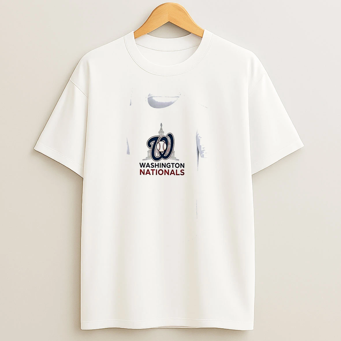 Officials Washington Nationals Logo Skull Bat Crossed Baseball White Mens Premium T Shirt Sweatshirt Hoodie