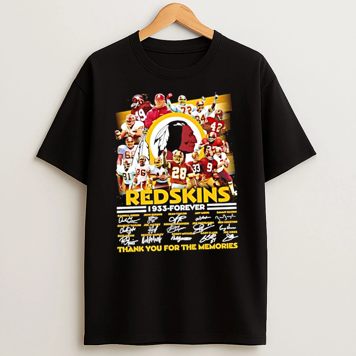 Officials Washington Redskins Legends Darrell Green John Riggins Sean Taylor Art Monk Signature Premium T Shirt Sweatshirt Hoodie
