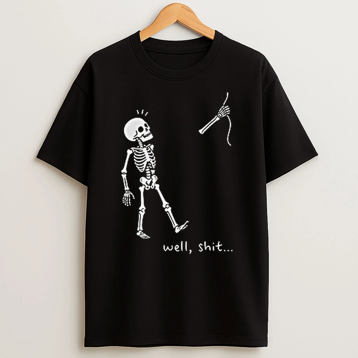 Officials Well Shit Skeleton Halloween Pumpkin Balloon T Shirt Sweatshirt
