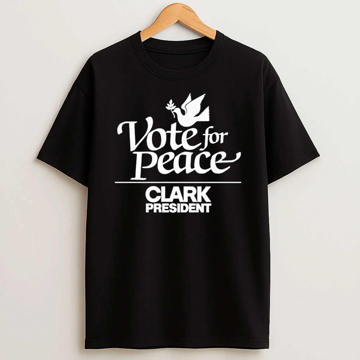 Officials Wesley Clark Vote For Peace President Letter Women Premium T Shirt Sweatshirt Hoodie