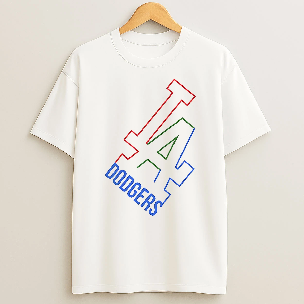 Officials White Collar Los Angeles Dodgers T Shirt Sweatshirt