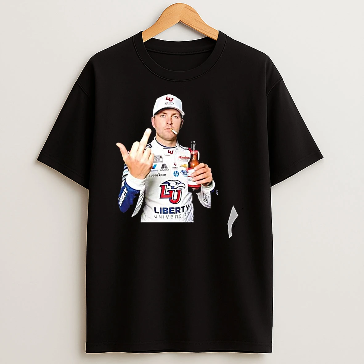 Officials William Byron Hendrick Motorsports Nascar Liberty University Middle Finger Premium T Shirt Sweatshirt Hoodie