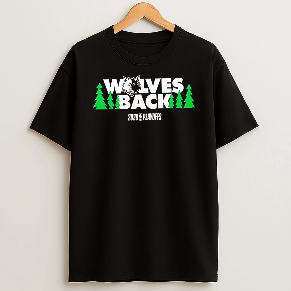 Officials Wolves Back 2026 Nba Playoffs Premium T Shirt Sweatshirt Hoodie
