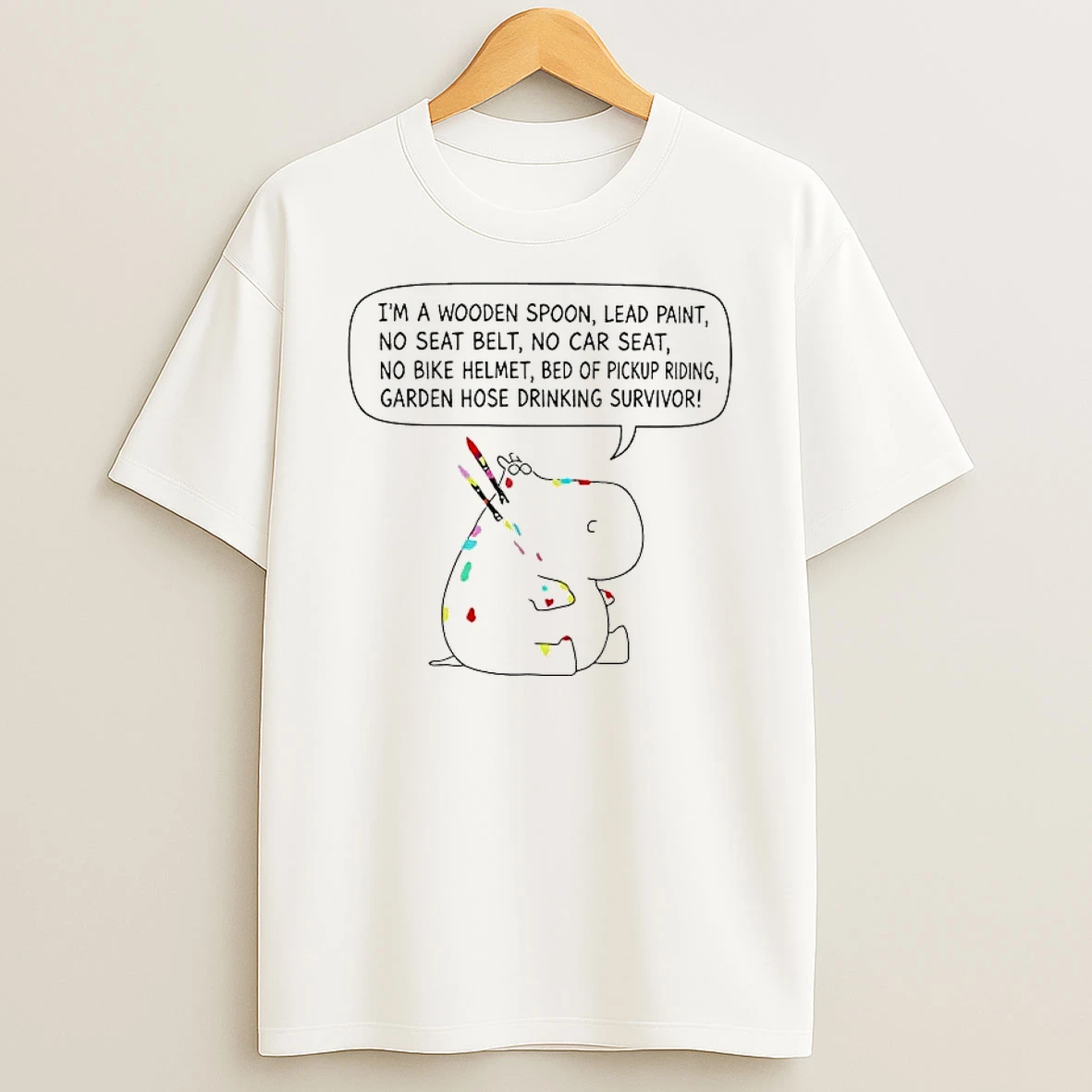 Officials Wooden Spoon And Lead Paint Survivor Funny Quote T Shirt Sweatshirt
