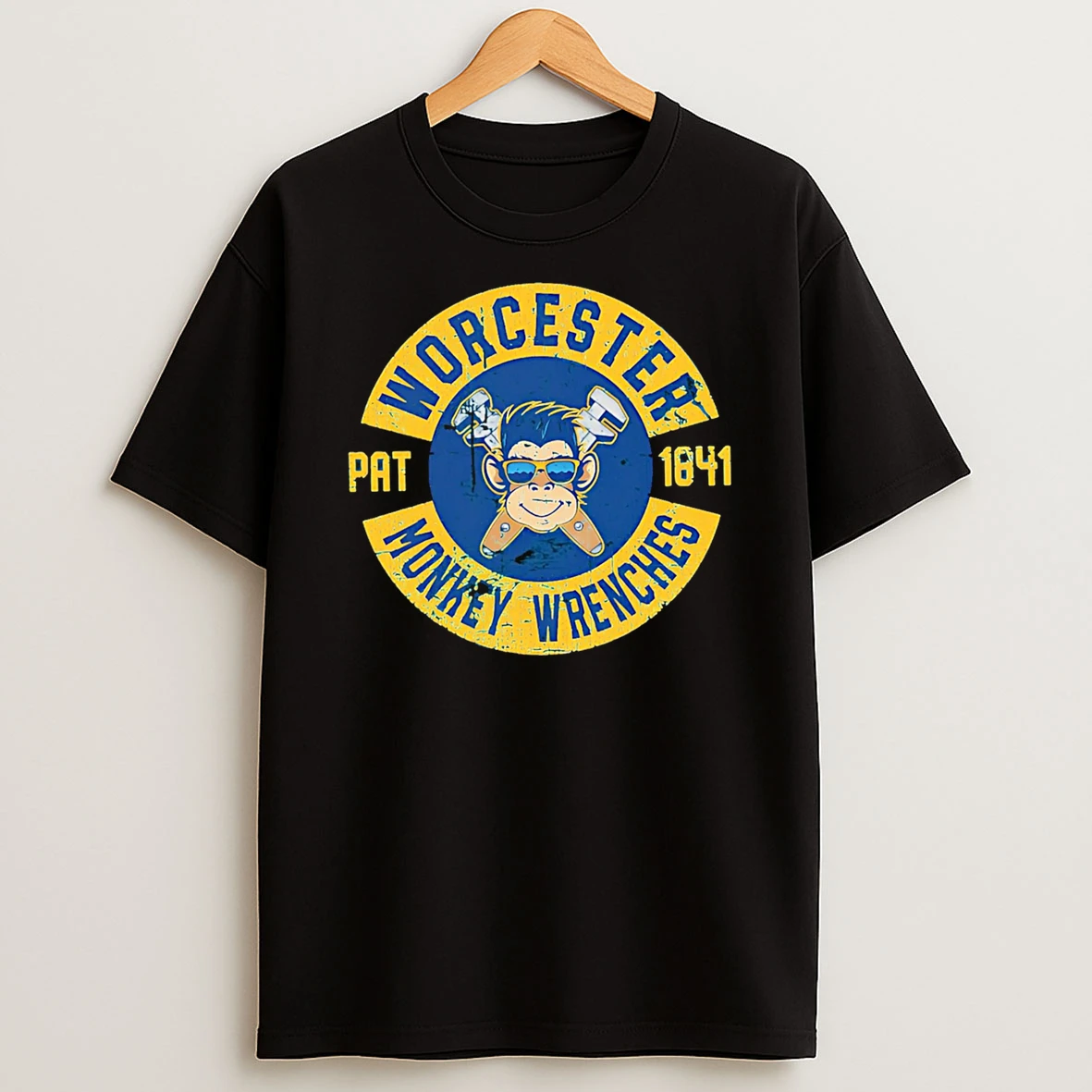 Officials Worcester Pat 1841 Monkey Wrenches Monkey Premium T Shirt Sweatshirt Hoodie