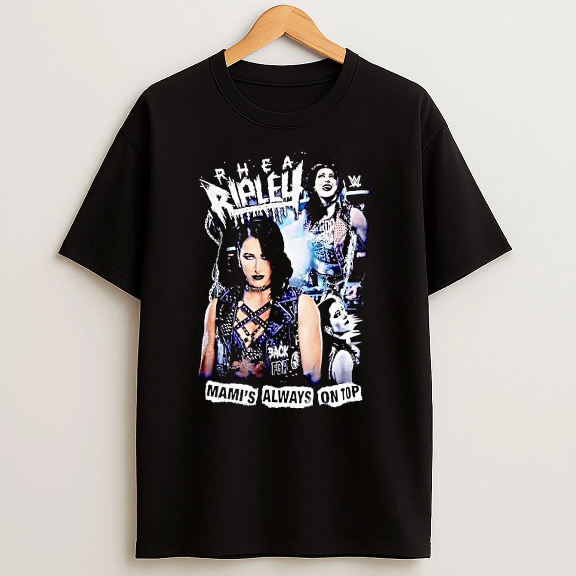 Officials Wwe Mamis Always On Top Rhea Ripley Wrestler Collage Photo Portraits T Shirt Sweatshirt