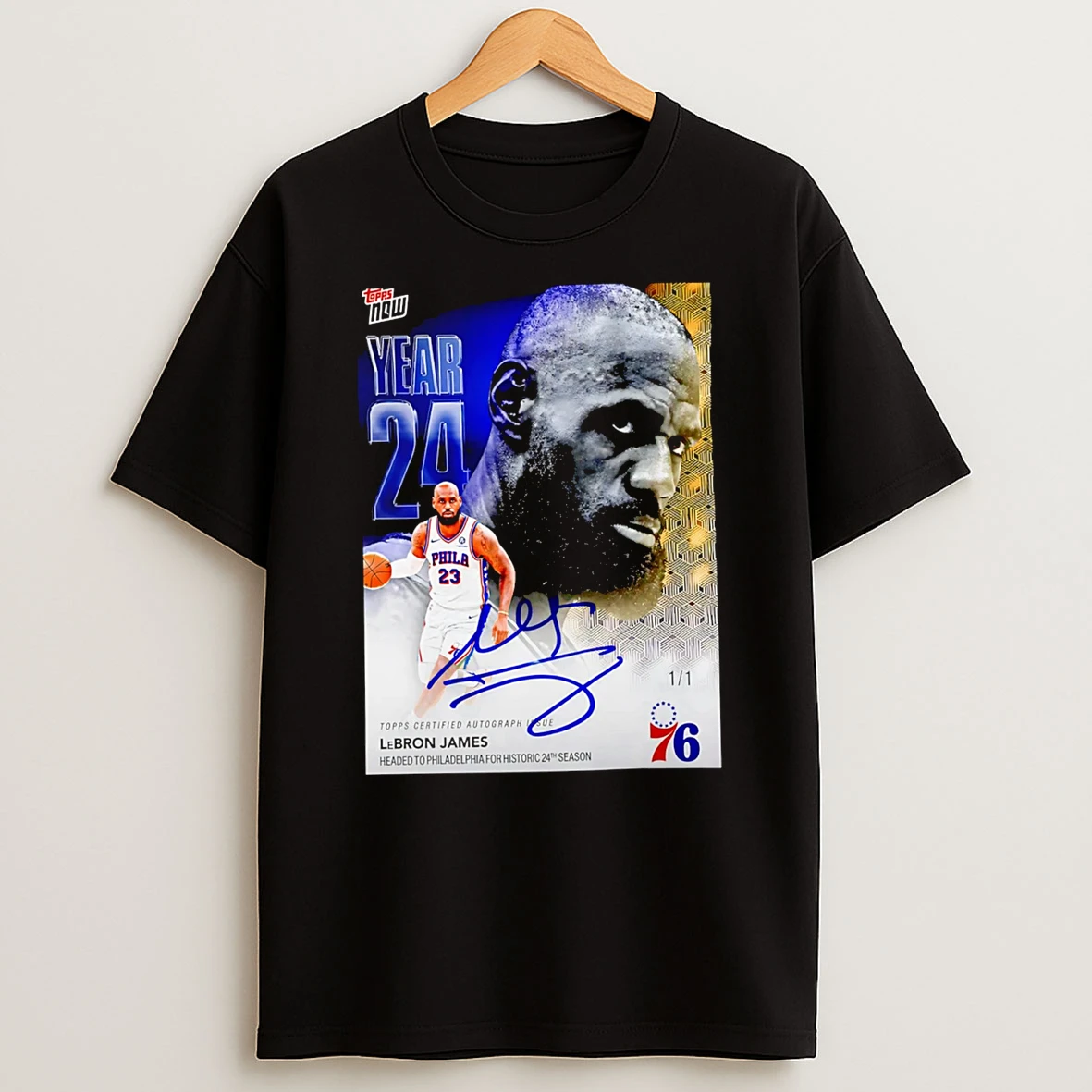 Officials Year 24 Lebron James Headed To Philadelphia For Historic 24th Season Premium T Shirt Sweatshirt Hoodie