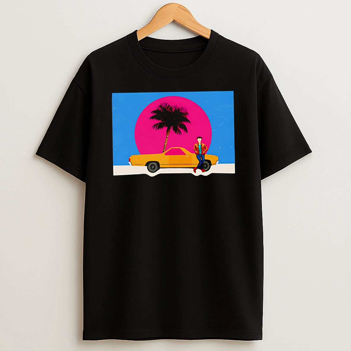 Officials Yellow Car With Palm Tree T Shirt Sweatshirt