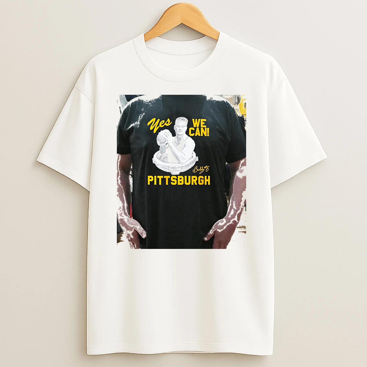 Officials Yes We Can Pittsburgh Vintage Bubby Signature Premium T Shirt Sweatshirt Hoodie