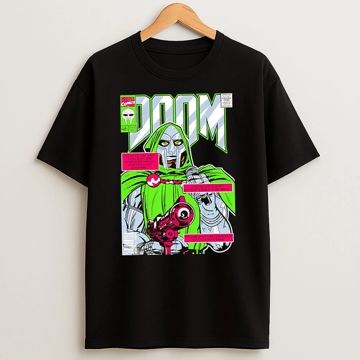 Officials Yo Yo Yo Yall Cant Stand Right Here In His Right Hand Was Your Mans Mf Doom Premium T Shirt Sweatshirt Hoodie