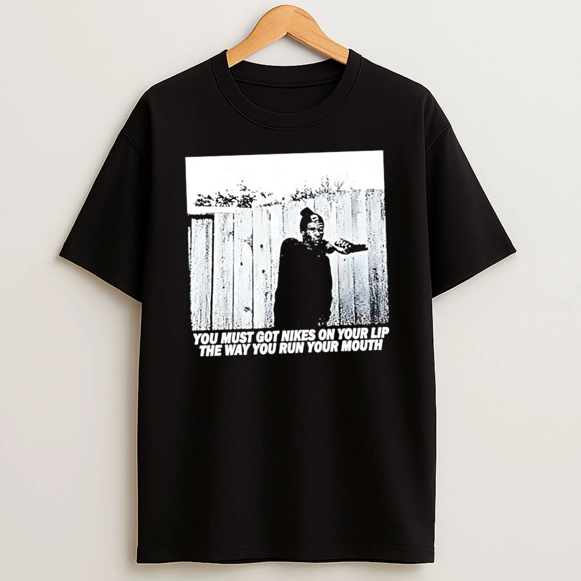 Officials Young Dolph You Must Got Nikes On Your Lip The Way You Run Your Mouth Premium T Shirt Sweatshirt Hoodie