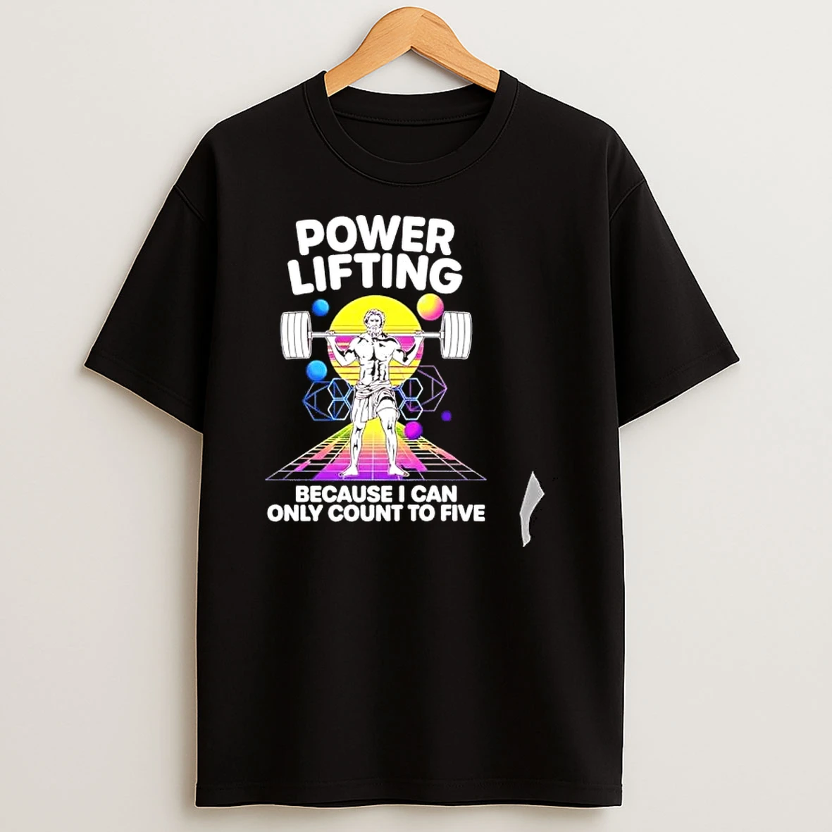 Officials Zeus Power Lifting Because I Can Only Count To Five Premium T Shirt Sweatshirt Hoodie