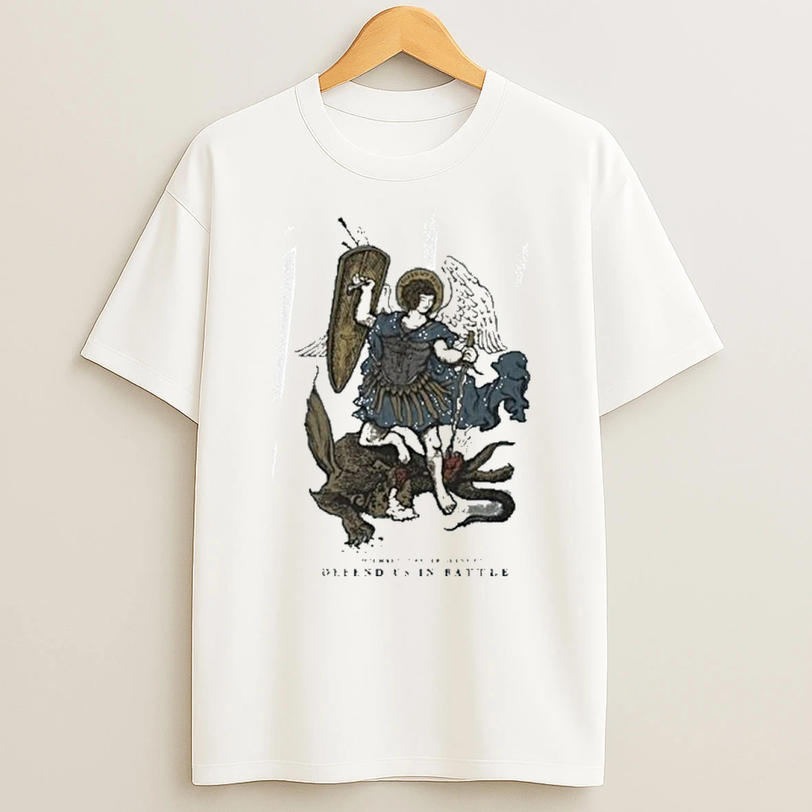 Officials Saint Mxxxxxx Archangel Michael Defend Us In Battle Funny T Shirt Sweatshirt
