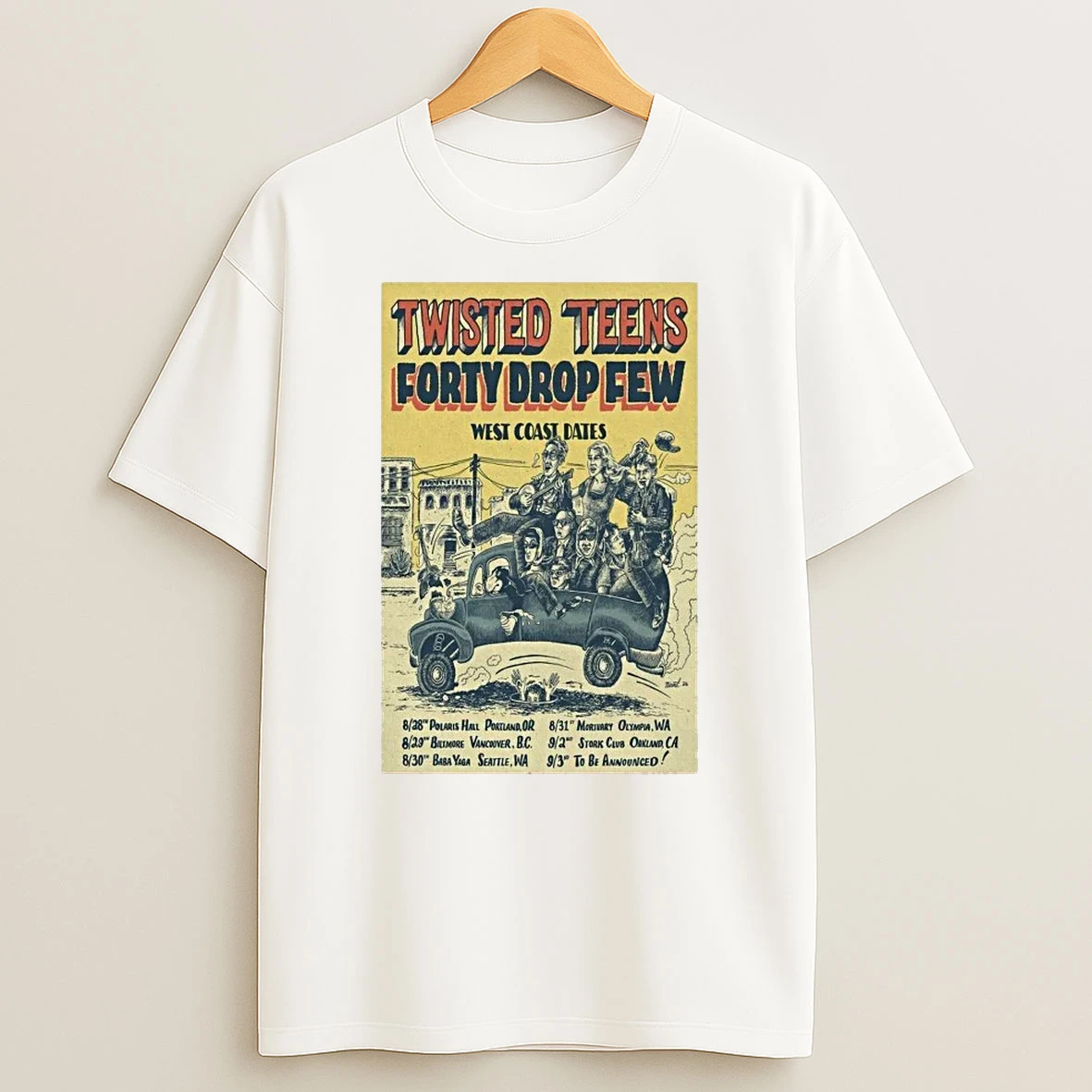 Officials Twisted Teens Portland 08 28 West Coast Tour 2026 Premium T Shirt Sweatshirt Hoodie