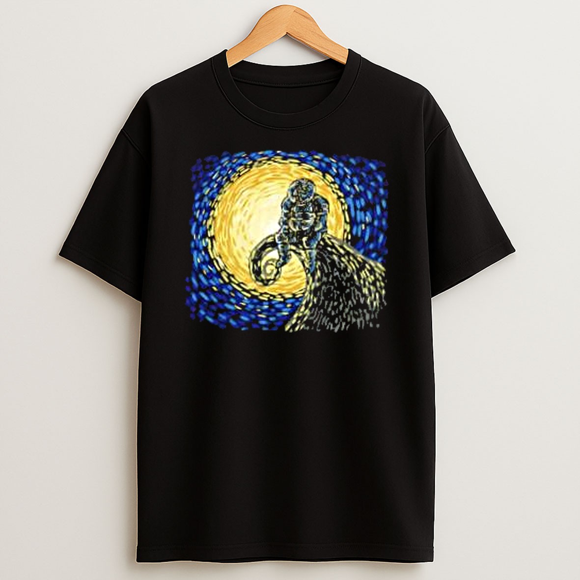 Original Jack Skellington The Nightmare Before Christmas Starry Night Mashup T Shirt