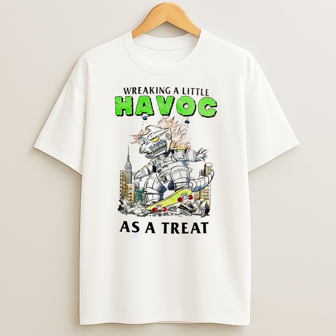 Original Weaking A Little Havoc As A Treat Tee T Shirt