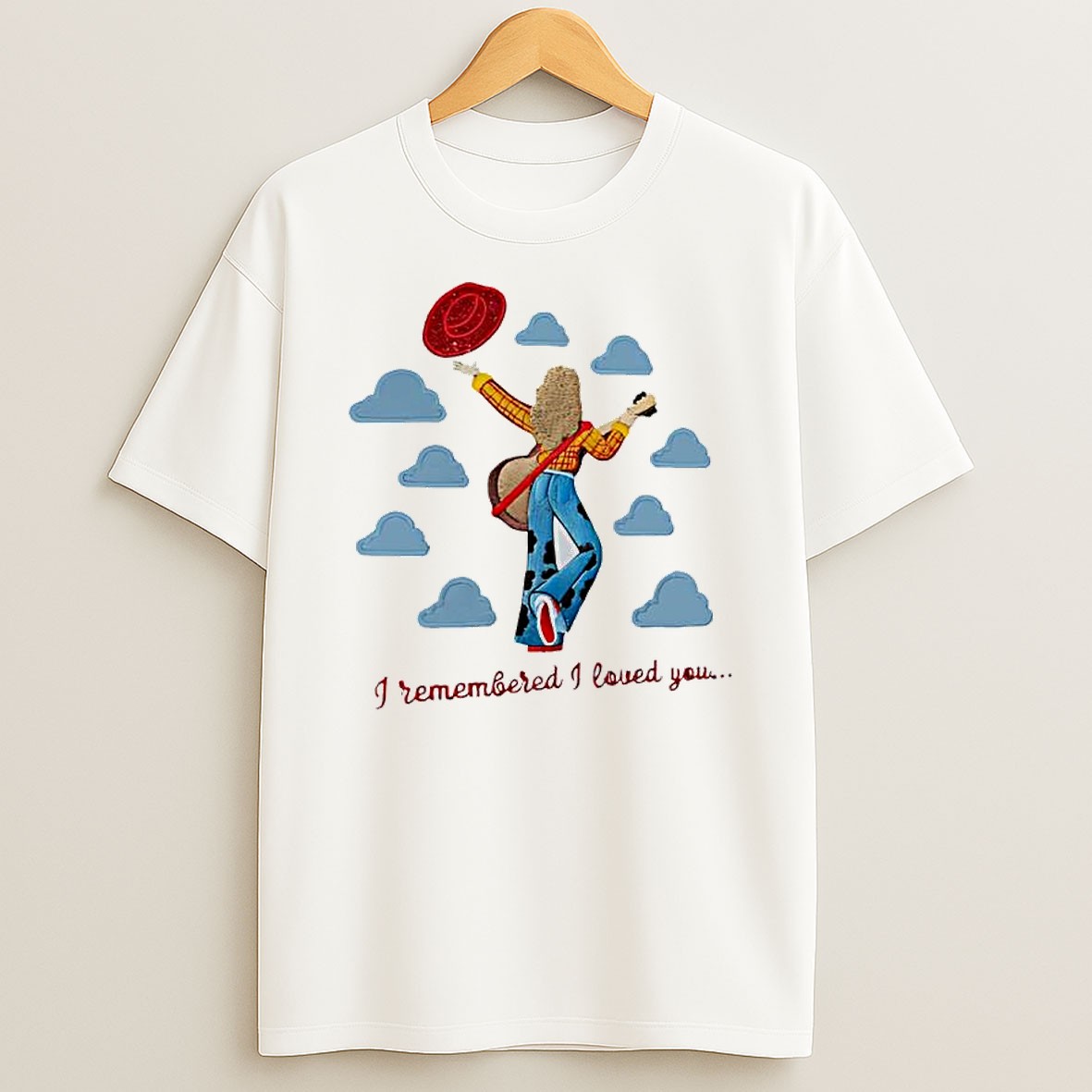 Original Woody Toy Story I Remembered I Loved You Taylor Parody T Shirt