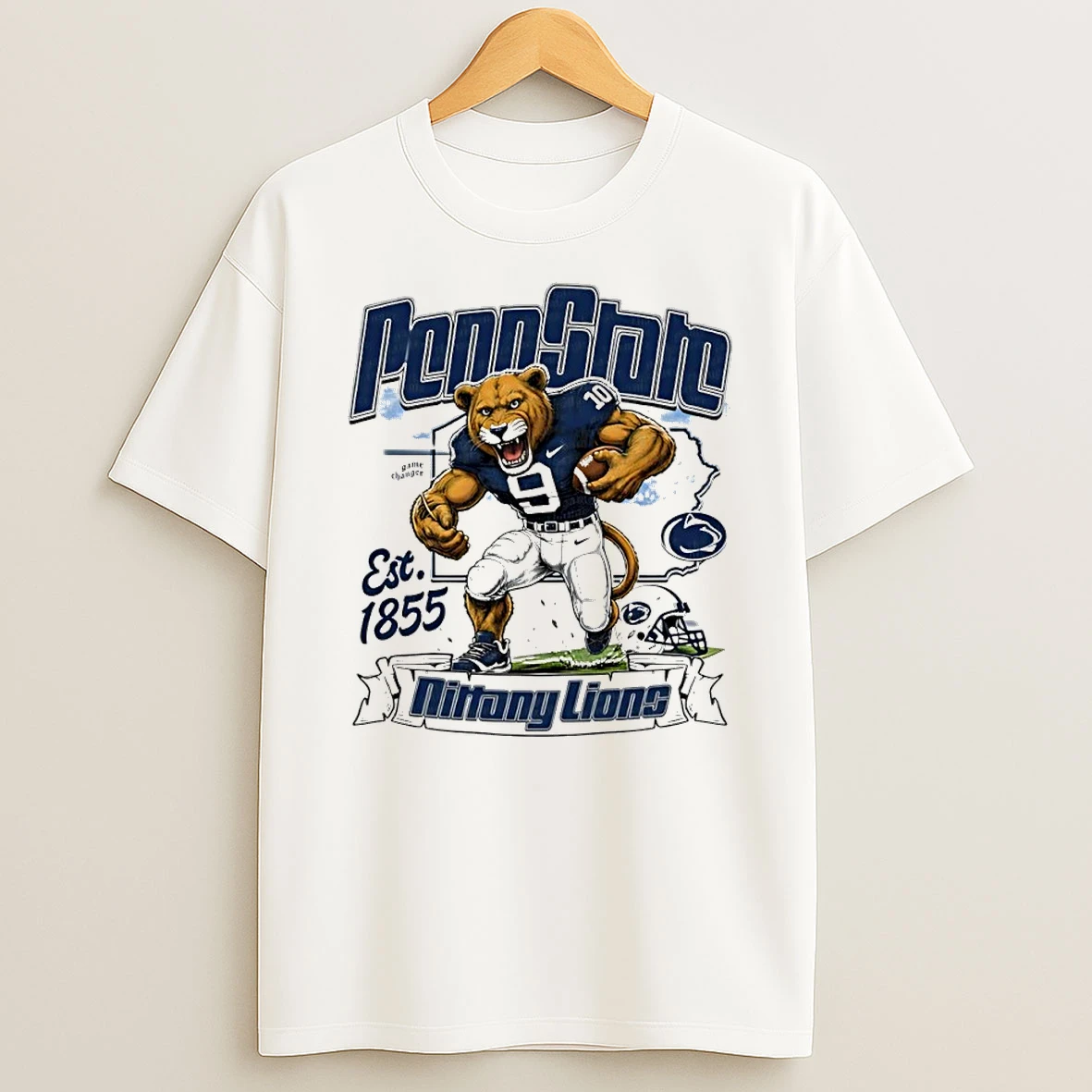 Penn State Nittany Lions Est 1855 Mascot T Shirt