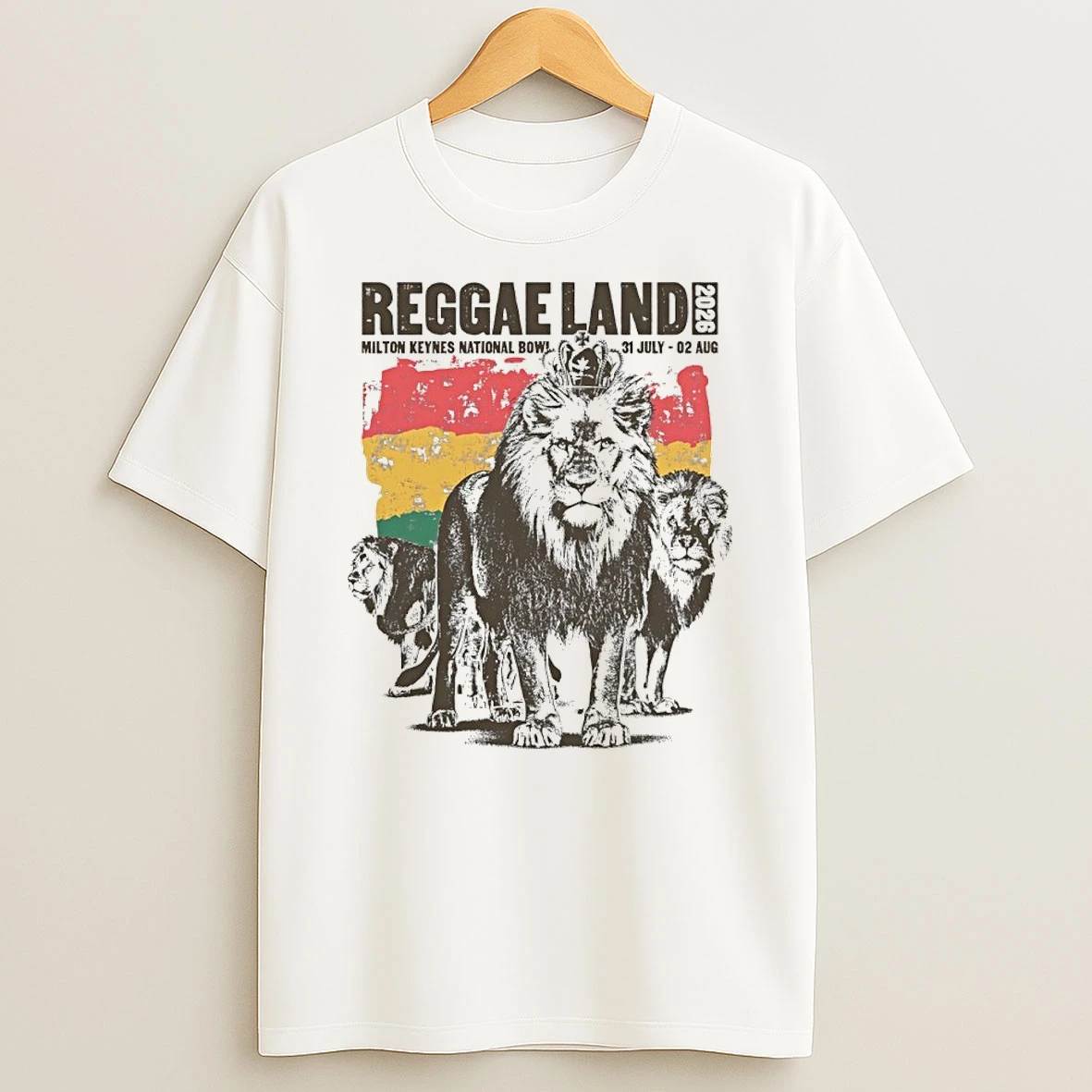 Reggae Land 2026 Milton Keynes National Bowl Lion Pride T Shirt