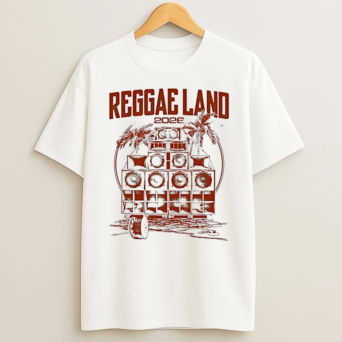 Reggae Land 2026 Soundsystem Vintage T Shirt