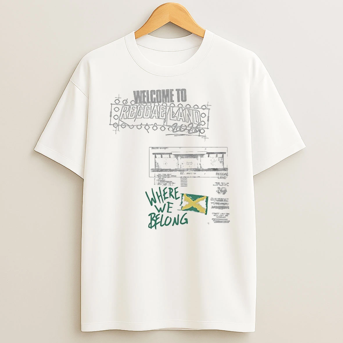 Reggae Land 2026 Where We Belong T Shirt